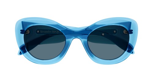 Alexander McQueen AM0403S - 004 - 52 Napszemüvegek Kék Cat Eye (Macskaszem)
