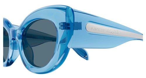 Alexander McQueen AM0403S - 004 - 52 Napszemüvegek Kék Cat Eye (Macskaszem)