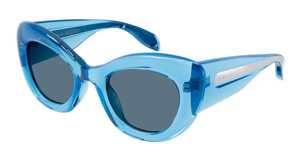 Alexander McQueen AM0403S - 004 - 52 Napszemüvegek Kék Cat Eye (Macskaszem)