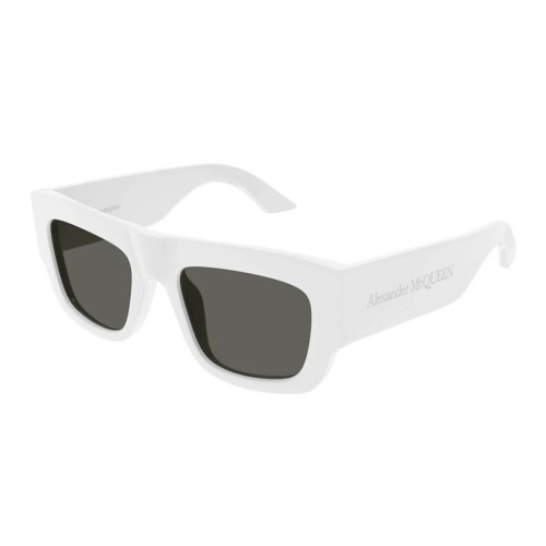 Alexander McQueen AM0449S - 004 - 53 Napszemüvegek Fehér Szögletes