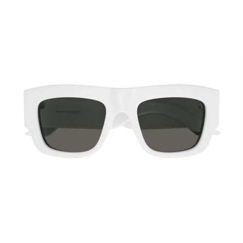 Alexander McQueen AM0449S - 004 - 53 Napszemüvegek Fehér Szögletes