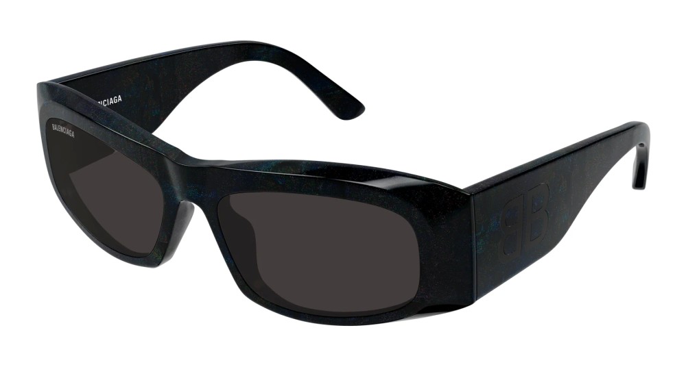 Balenciaga BB0395S - 003 - 60 Napszemüvegek Fekete Szögletes