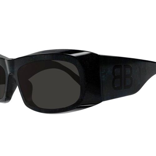 Balenciaga BB0395S - 003 - 60 Napszemüvegek Fekete Szögletes