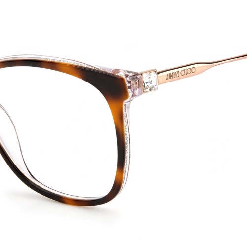 Jimmy Choo JC313 - LDG - 53 Optikai keretek Havanna, Arany Pillow (Lekerekített)