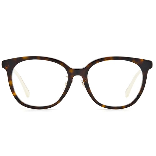 Jimmy Choo JC306/F - 086 - 53 Optikai keretek Havanna, Arany, Fehér Pillow (Lekerekített)