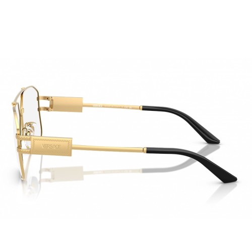VERSACE VE1302 - ​1002 - ​59 Optikai keretek Arany, Fekete Pilóta (Aviator)