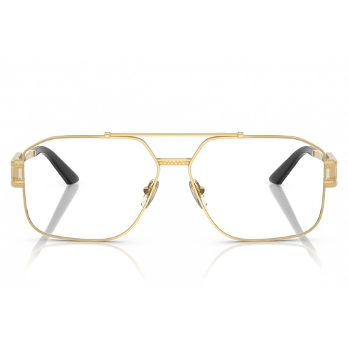 VERSACE VE1302 - ​1002 - ​59 Optikai keretek Arany, Fekete Pilóta (Aviator)