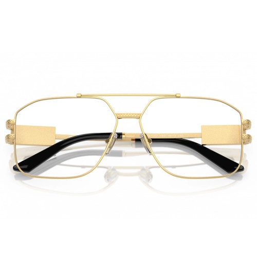 VERSACE VE1302 - ​1002 - ​59 Optikai keretek Arany, Fekete Pilóta (Aviator)