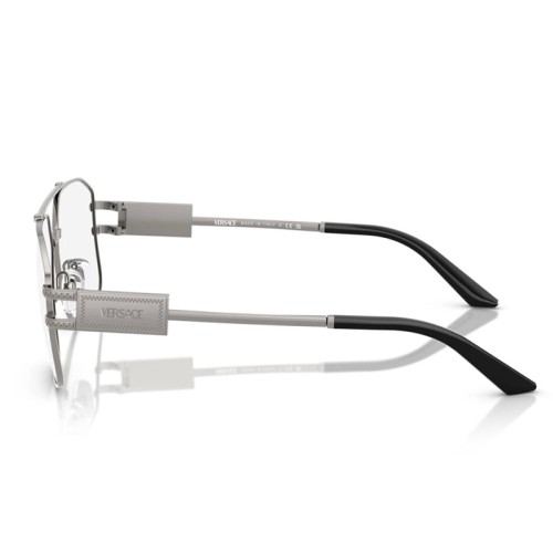 VERSACE VE1302 - ​1001 - ​59 Optikai keretek Ezüst, Fekete Pilóta (Aviator)