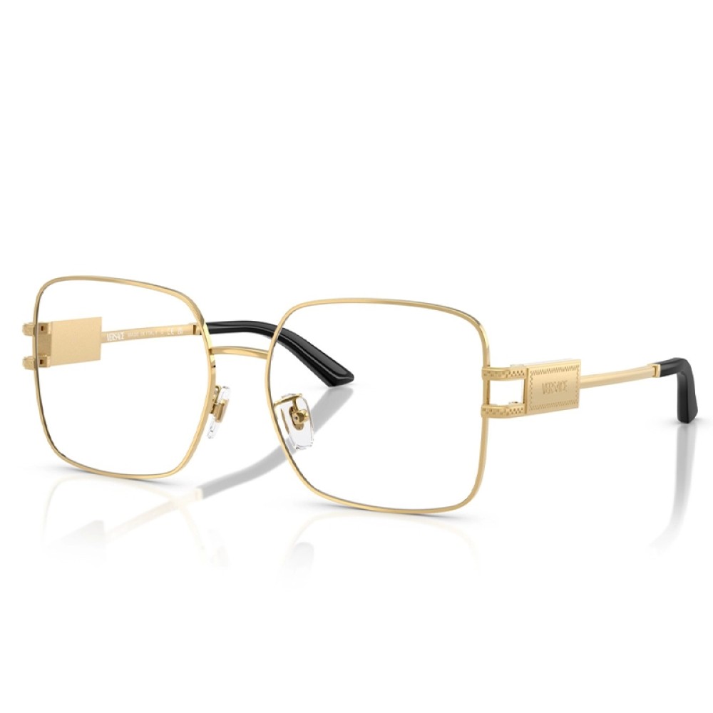VERSACE VE1303D - ​1002 - ​56 Optikai keretek Arany, Fekete Szögletes