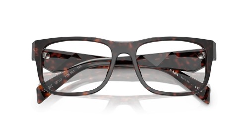 PRADA PR 22ZV - ​17N1O1 - ​55 Optikai keretek Dark Havanna Szögletes
