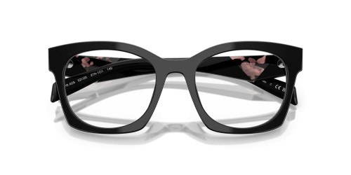 PRADA PR A05V - ​27A1O1 - ​52 Optikai keretek Fekete Szögletes