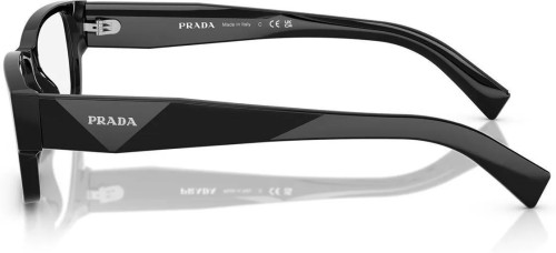PRADA PR B09V - ​16K1O1 - ​57 Optikai keretek Fekete Szögletes