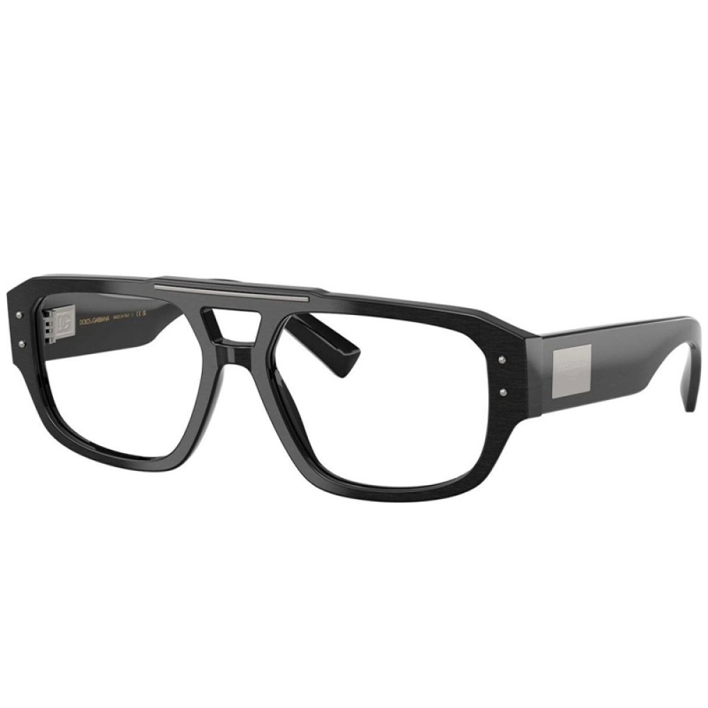DOLCE & GABBANA DG3406 - ​2820 - ​56 Optikai keretek Fekete Pilóta (Aviator)