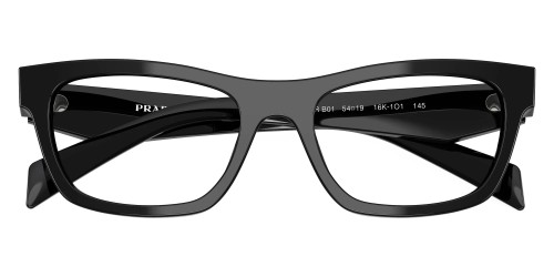 PRADA PR B01V - ​16K1O1 - ​54 Optikai keretek Fekete Szögletes