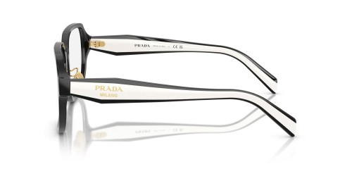 PRADA PR B07VD - ​16K1O1 - ​56 Optikai keretek Fekete,Fehér Szögletes