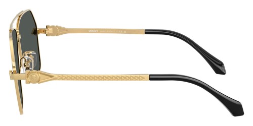 VERSACE VE2284 - ​100287 - ​63 Napszemüvegek Arany, Fekete Pilóta (Aviator)