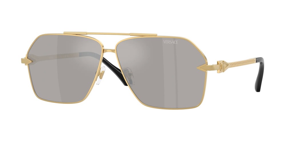 VERSACE VE2284 - ​10026G - ​63 Napszemüvegek Arany, Fekete Pilóta (Aviator)