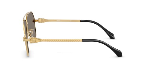 VERSACE VE2284 - ​10026G - ​63 Napszemüvegek Arany, Fekete Pilóta (Aviator)