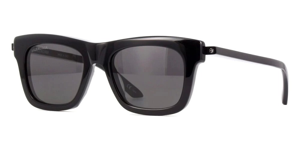 Balenciaga BB0161S - 001 - 52 Napszemüvegek Fekete Szögletes