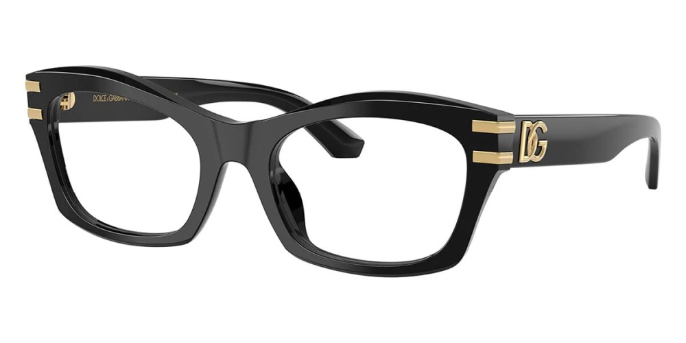 DOLCE & GABBANA DG3420 - ​501 - ​54 Optikai keretek Fekete Szögletes