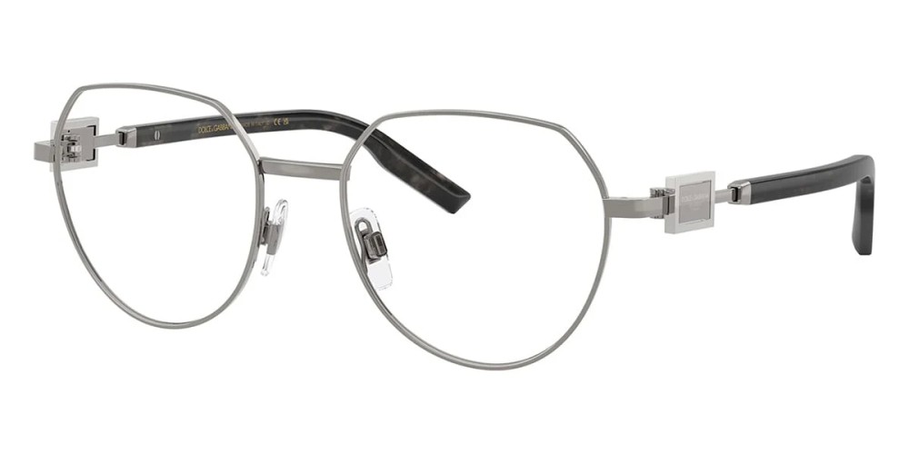 DOLCE & GABBANA DG1362 - ​04 - ​53 Optikai keretek Ezüst, Szürke Havanna Pillow (Lekerekített)