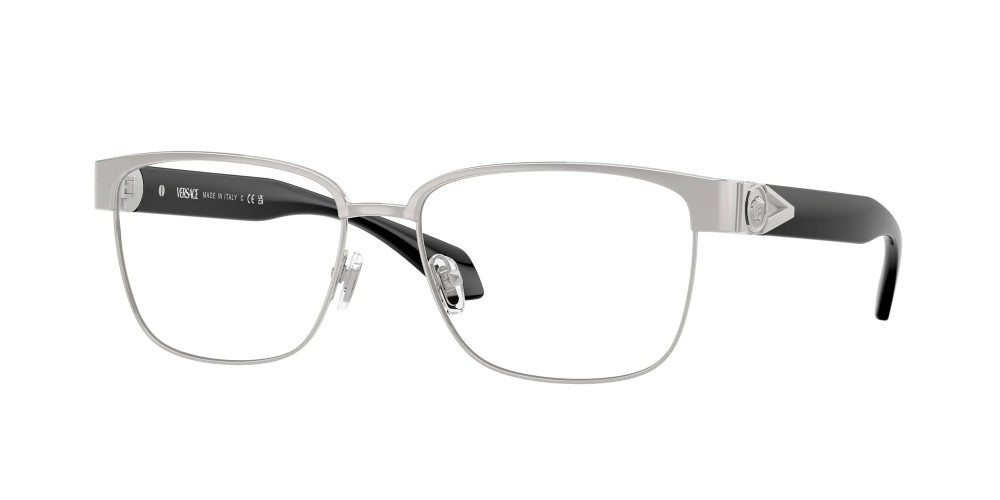 VERSACE VE1306 - ​1266 - ​57 Optikai keretek Ezüst,Fekete Szögletes