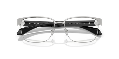 VERSACE VE1306 - ​1266 - ​57 Optikai keretek Ezüst,Fekete Szögletes