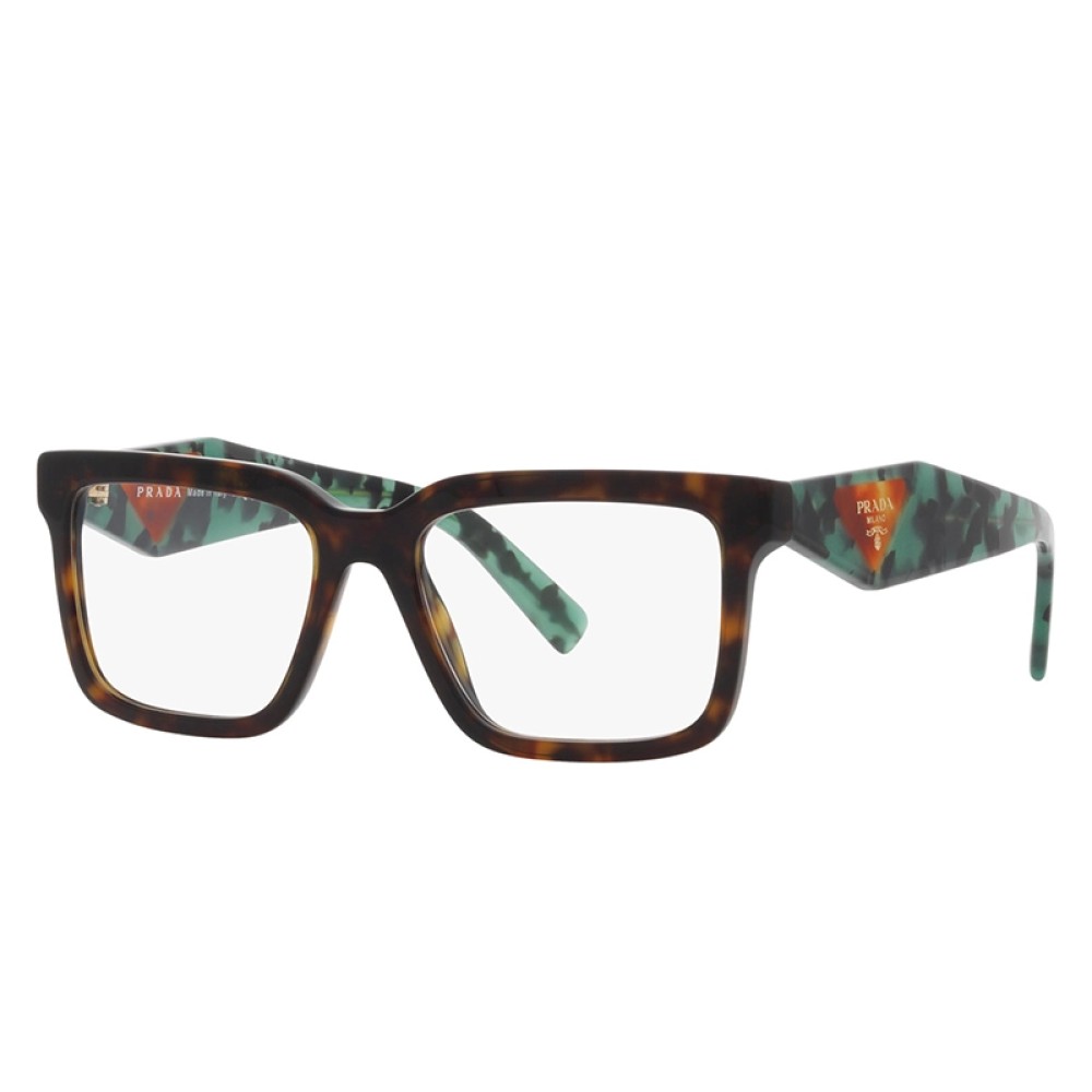 PRADA PR 10YV - ​2AU1O1 - ​54 Optikai keretek Havanna, Zöld Szögletes