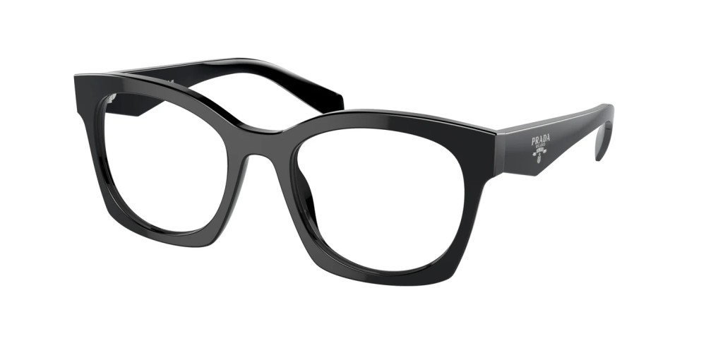 PRADA PR A05V - ​16K1O1 - ​52 Optikai keretek Fekete Szögletes