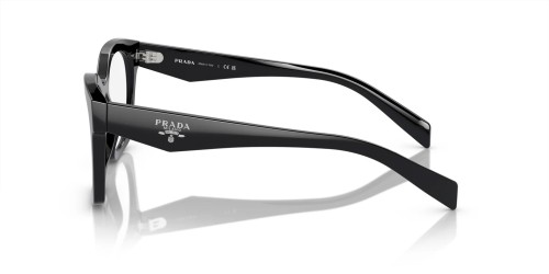 PRADA PR A05V - ​16K1O1 - ​52 Optikai keretek Fekete Szögletes