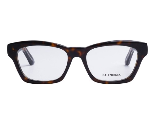 Balenciaga BB0242O - 002 - 53 Optikai keretek Barna,Mintás Szögletes
