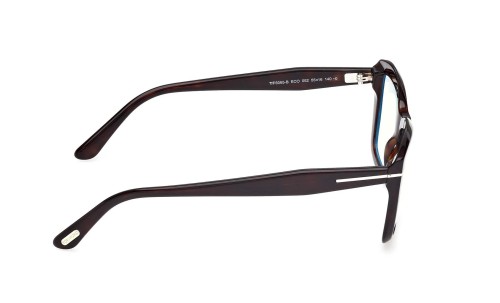 Tom Ford TF6065-B ECO - 052 - 55 - KÉK-IBOLYA FÉNYT SZŰRŐ LENCSÉKKEL Optikai keretek Havanna Szögletes