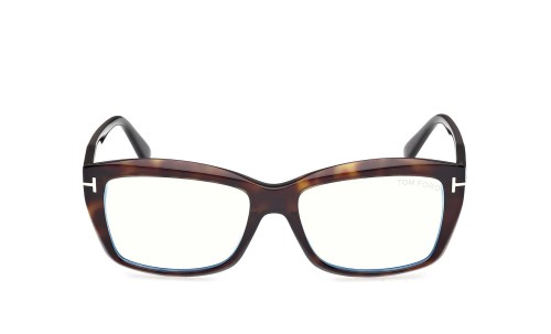 Tom Ford TF6065-B ECO - 052 - 55 - KÉK-IBOLYA FÉNYT SZŰRŐ LENCSÉKKEL Optikai keretek Havanna Szögletes