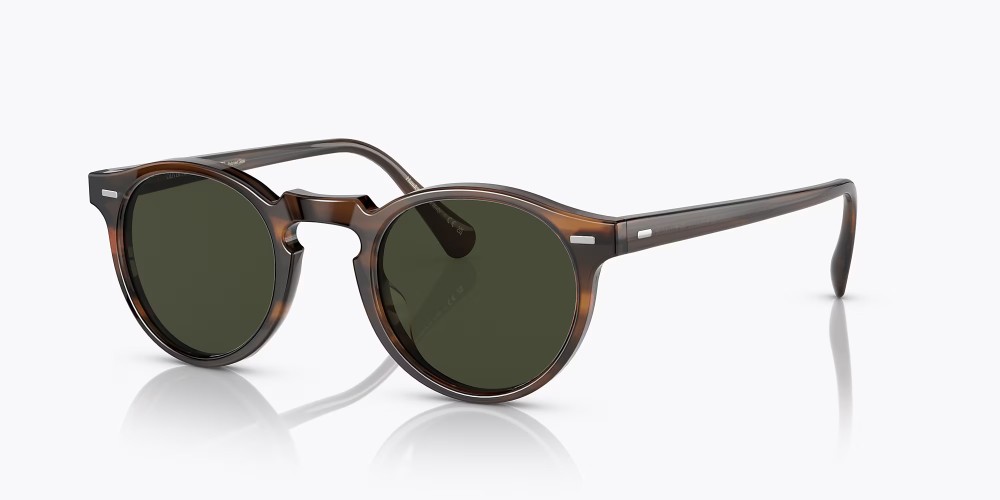 OLIVER PEOPLES OV5217S GREGORY PECK - 1724P1 - 50 - POLARIZÁLT LENCSÉKKEL Napszemüvegek Dark Havanna Kerek