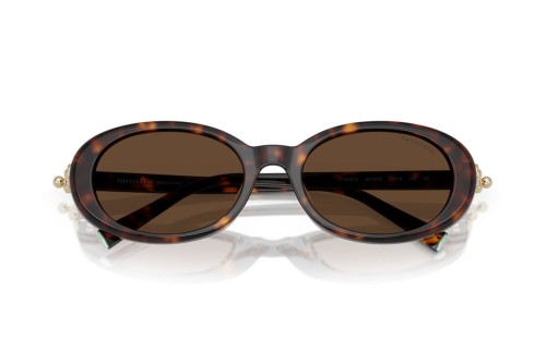 TIFFANY & CO. TF4242D - 80153G - 54 Napszemüvegek Dark Havanna Ovális