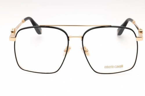 Roberto Cavalli VRC028 - 0301 - 58 Optikai keretek Arany, Fekete Szögletes