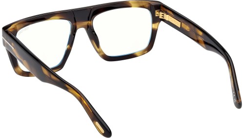 Tom Ford TF6084-B - 056 - 56 - KÉK-IBOLYA FÉNYT SZŰRŐ LENCSÉKKEL Optikai keretek Dark Havanna Szögletes