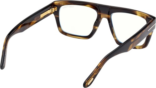 Tom Ford TF6084-B - 056 - 56 - KÉK-IBOLYA FÉNYT SZŰRŐ LENCSÉKKEL Optikai keretek Dark Havanna Szögletes