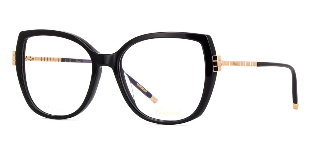 Chopard VCH360M - 0BLK - 55 Optikai keretek Fekete Cat Eye (Macskaszem)