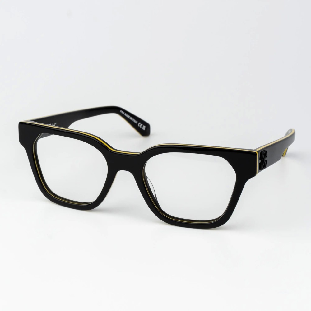 Off-White OERJ07P (STYLE 7P) - 1300 - 52 Optikai keretek Fekete Szögletes