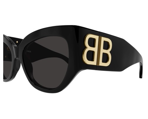 Balenciaga BB0322S - 002 - 55 Napszemüvegek Fekete Pillow (Lekerekített)