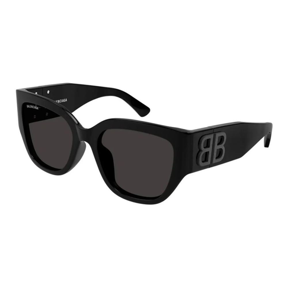 Balenciaga BB0323SK - 001 - 55 Napszemüvegek Fekete Szögletes
