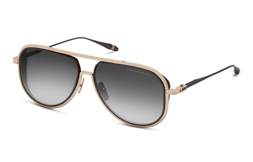 Dita OUTRCRAFT DTS188-A TITANIUM - 01 - 59 Napszemüvegek Arany Pilóta (Aviator)