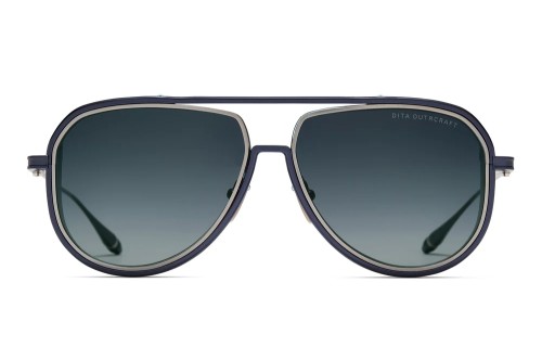 Dita OUTRCRAFT DTS188-A TITANIUM - 03 - 59 Napszemüvegek Sötétkék Pilóta (Aviator)