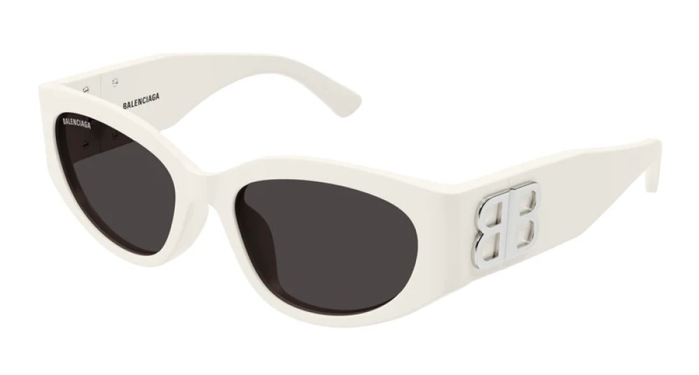 Balenciaga BB0324SK - 004 - 55 Napszemüvegek Fehér Ovális