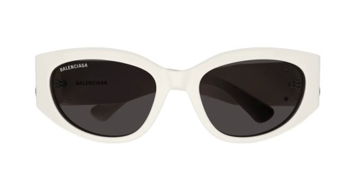 Balenciaga BB0324SK - 004 - 55 Napszemüvegek Fehér Ovális