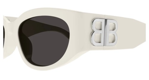 Balenciaga BB0324SK - 004 - 55 Napszemüvegek Fehér Ovális