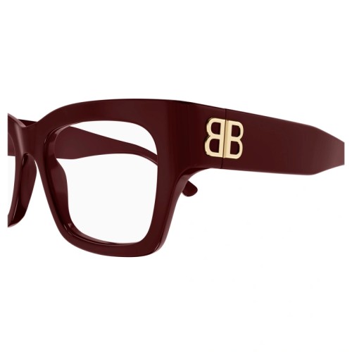Balenciaga BB0325O - 004 - 52 Optikai keretek Piros Szögletes