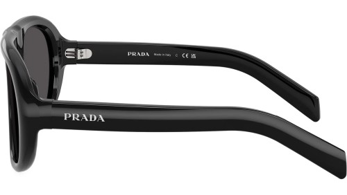 PRADA PR C05S - 16K08Z - 57 Napszemüvegek Fekete Pilóta (Aviator)